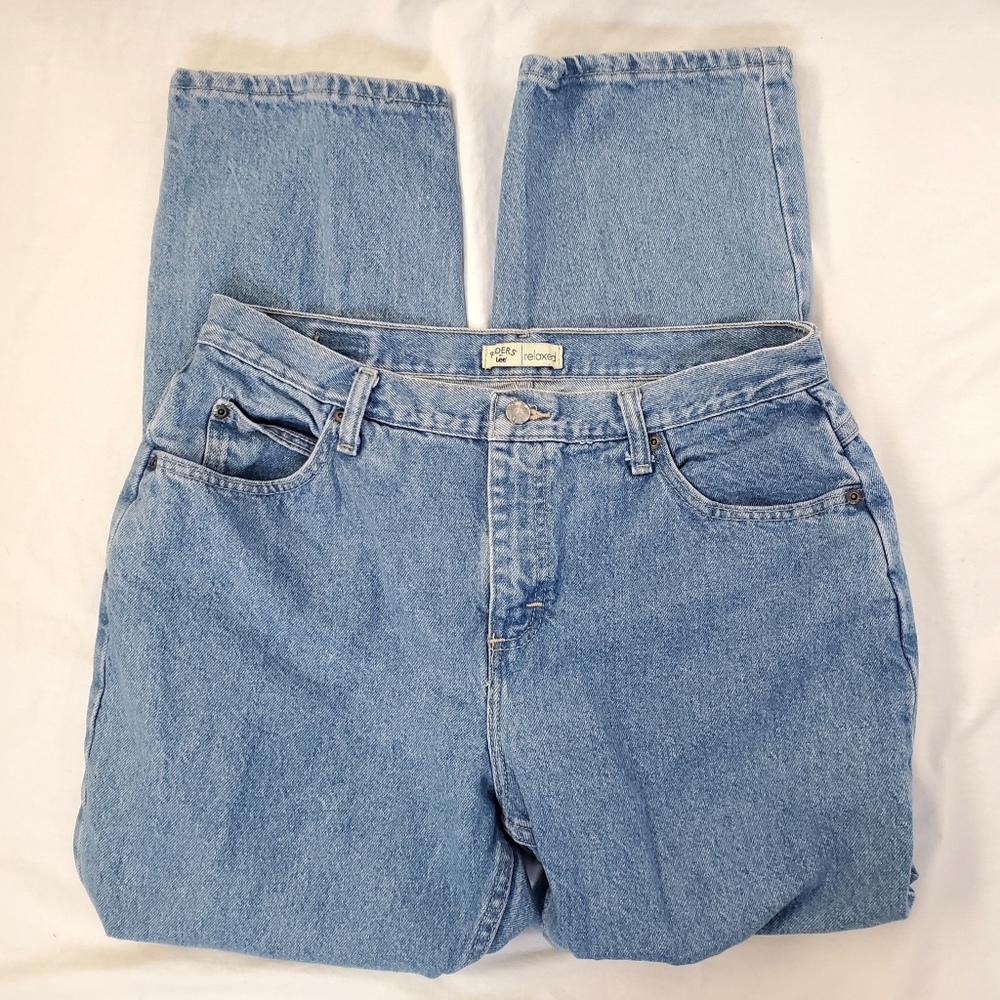 Vintage 90s High Waist Mom Lee Jeans Light Wash